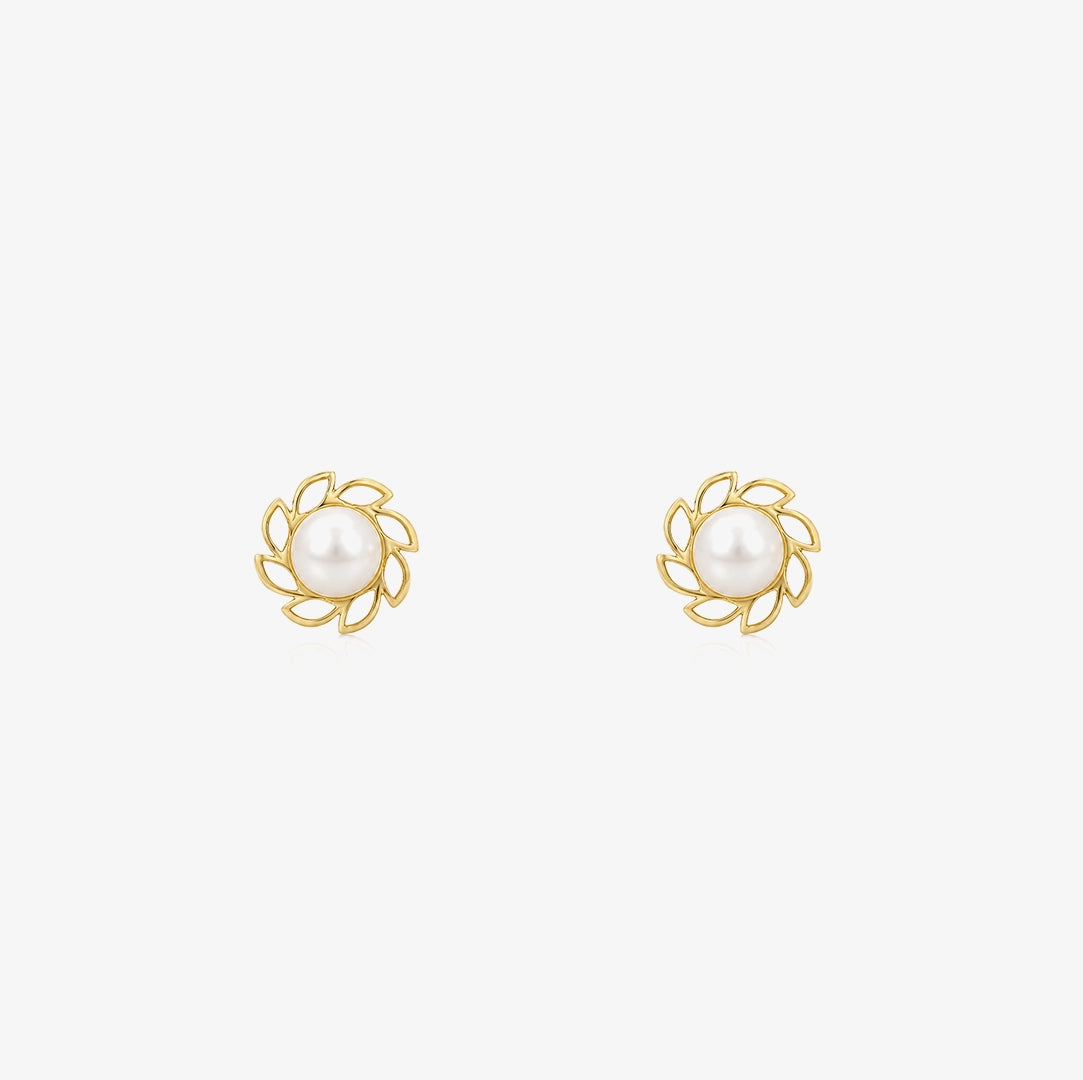 Pearl Flower Earrings