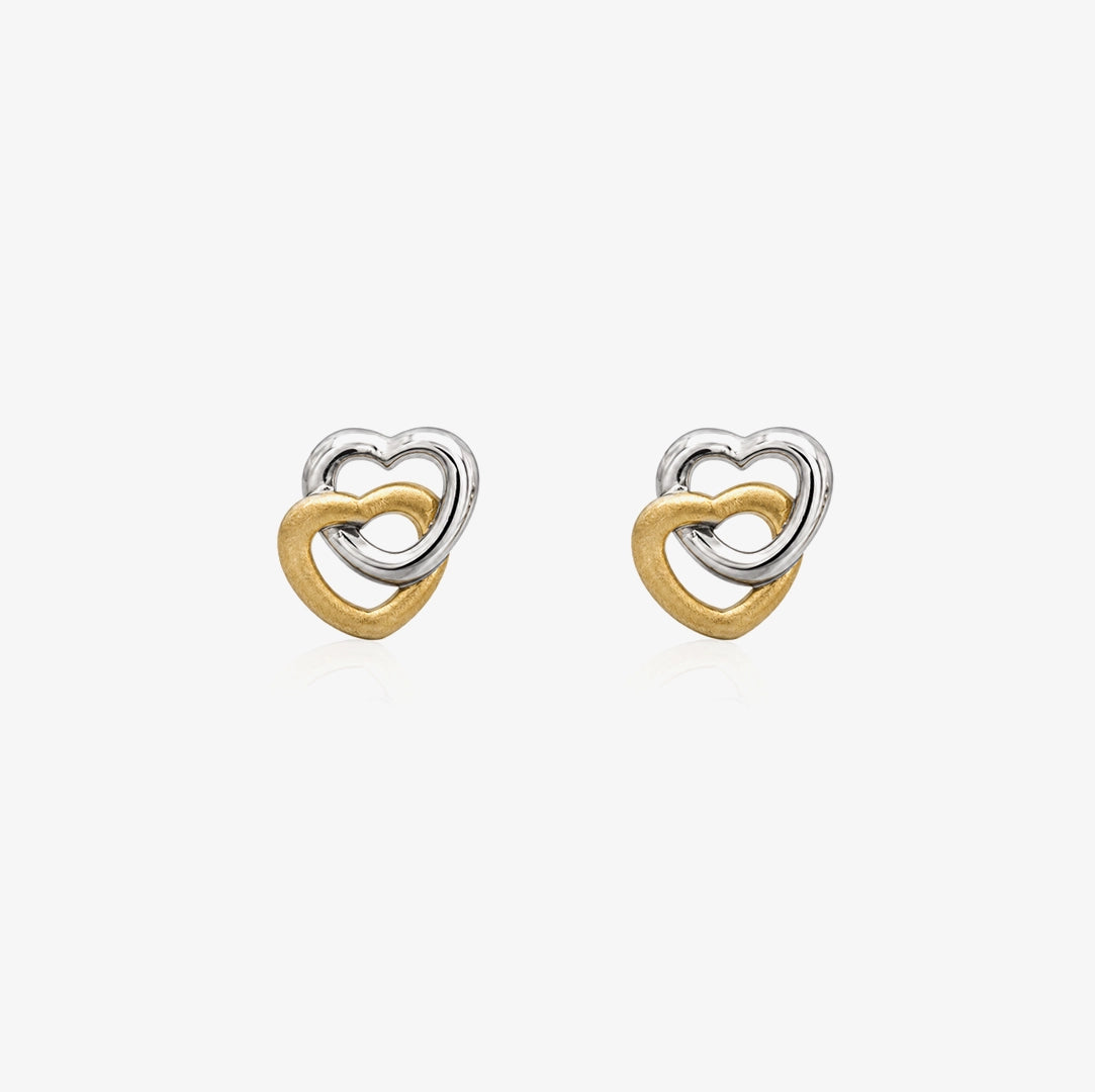 Pendientes BICOLOR CORAZONES