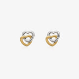 Pendientes BICOLOR CORAZONES