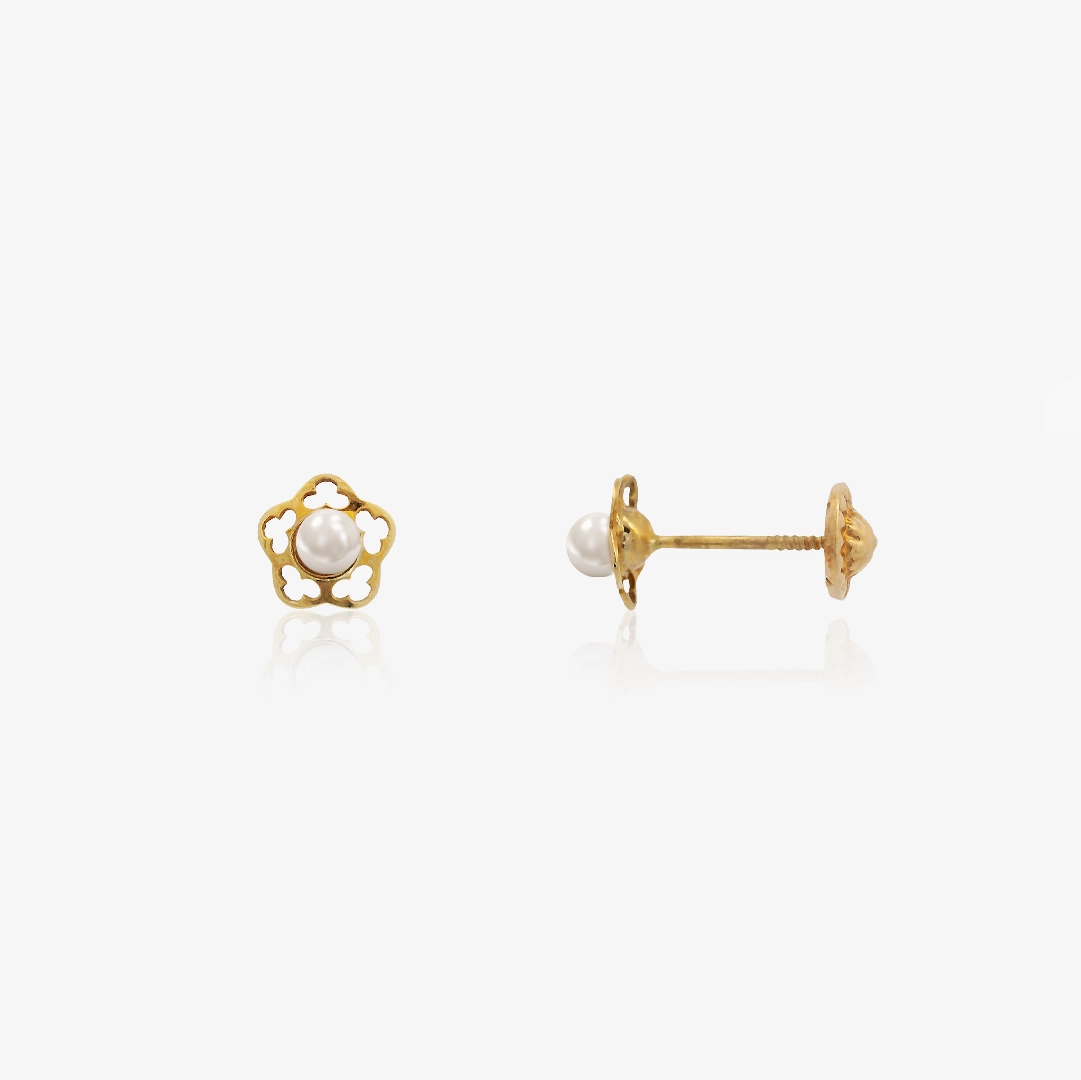 Pearl Flower Earrings