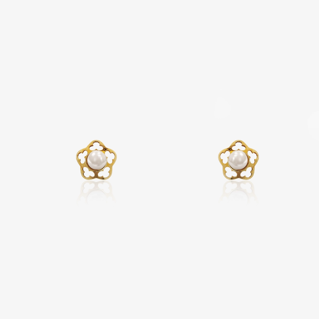 Pearl Flower Earrings