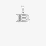 Initial diamond pendant