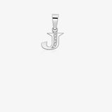 Initial diamond pendant