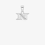 Initial diamond pendant